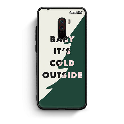Xiaomi Pocophone F1 Cold Outside θήκη από τη Smartfits με σχέδιο στο πίσω μέρος και μαύρο περίβλημα | Smartphone case with colorful back and black bezels by Smartfits