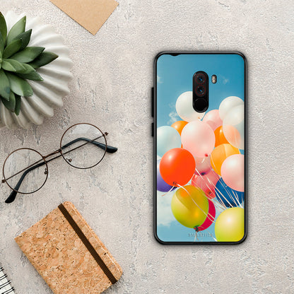 Colorful Balloons - Xiaomi Pocophone F1 θήκη