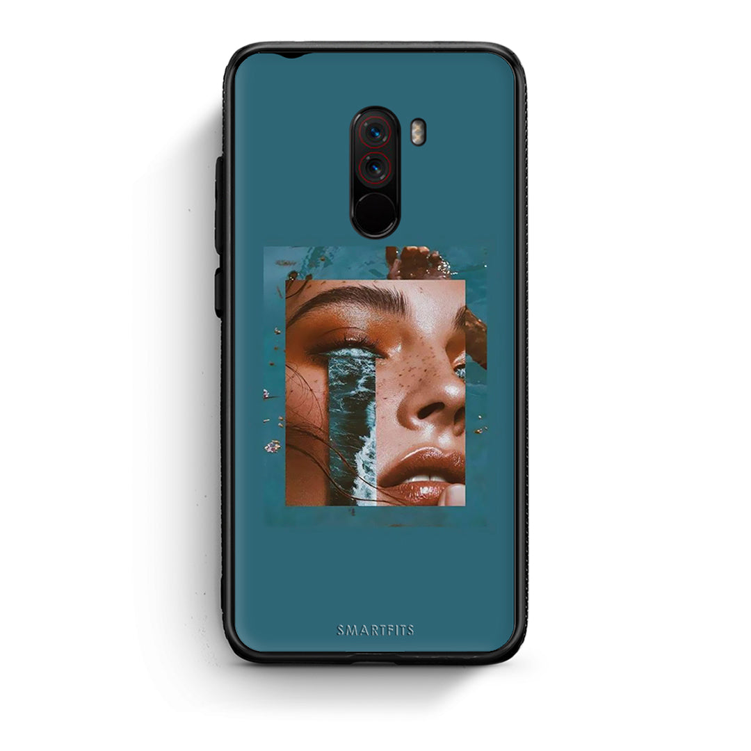 Xiaomi Pocophone F1 Cry An Ocean θήκη από τη Smartfits με σχέδιο στο πίσω μέρος και μαύρο περίβλημα | Smartphone case with colorful back and black bezels by Smartfits