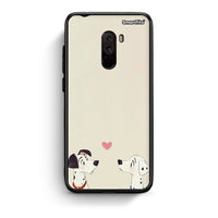 Thumbnail for Xiaomi Pocophone F1 Dalmatians Love θήκη από τη Smartfits με σχέδιο στο πίσω μέρος και μαύρο περίβλημα | Smartphone case with colorful back and black bezels by Smartfits