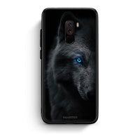 Thumbnail for Xiaomi Pocophone F1 Dark Wolf θήκη από τη Smartfits με σχέδιο στο πίσω μέρος και μαύρο περίβλημα | Smartphone case with colorful back and black bezels by Smartfits