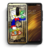 Thumbnail for Θήκη Xiaomi Pocophone F1 Duck Money από τη Smartfits με σχέδιο στο πίσω μέρος και μαύρο περίβλημα | Xiaomi Pocophone F1 Duck Money case with colorful back and black bezels
