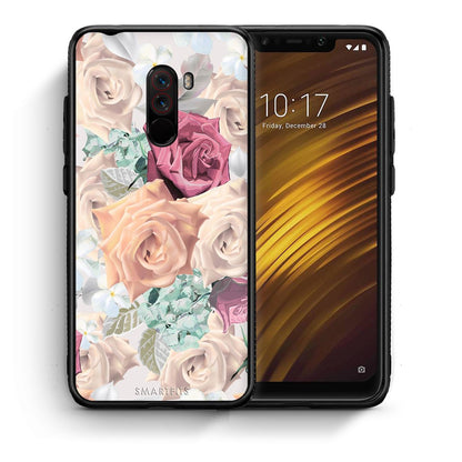 Θήκη Xiaomi Pocophone F1 Bouquet Floral από τη Smartfits με σχέδιο στο πίσω μέρος και μαύρο περίβλημα | Xiaomi Pocophone F1 Bouquet Floral case with colorful back and black bezels