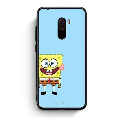 Xiaomi Pocophone F1 Friends Bob θήκη από τη Smartfits με σχέδιο στο πίσω μέρος και μαύρο περίβλημα | Smartphone case with colorful back and black bezels by Smartfits