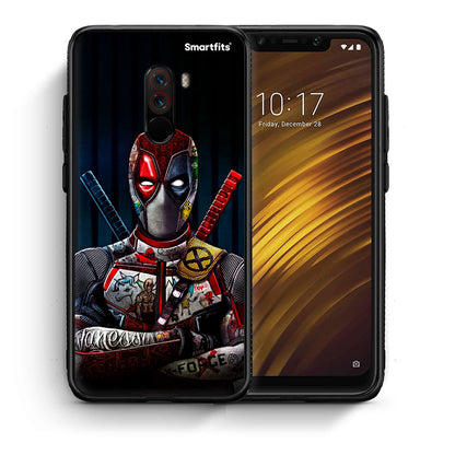 Θήκη Xiaomi Pocophone F1 Funny Guy από τη Smartfits με σχέδιο στο πίσω μέρος και μαύρο περίβλημα | Xiaomi Pocophone F1 Funny Guy case with colorful back and black bezels