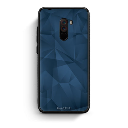 39 - Xiaomi Pocophone F1  Blue Abstract Geometric case, cover, bumper