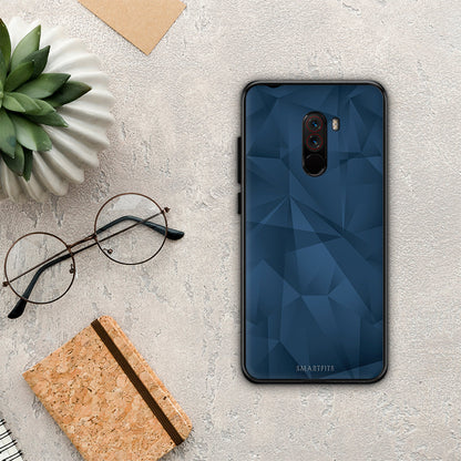 Geometric Blue Abstract - Xiaomi Pocophone F1 θήκη