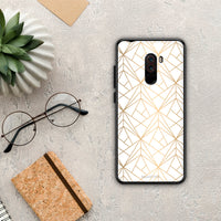 Thumbnail for Geometric Luxury White - Xiaomi Pocophone F1 θήκη