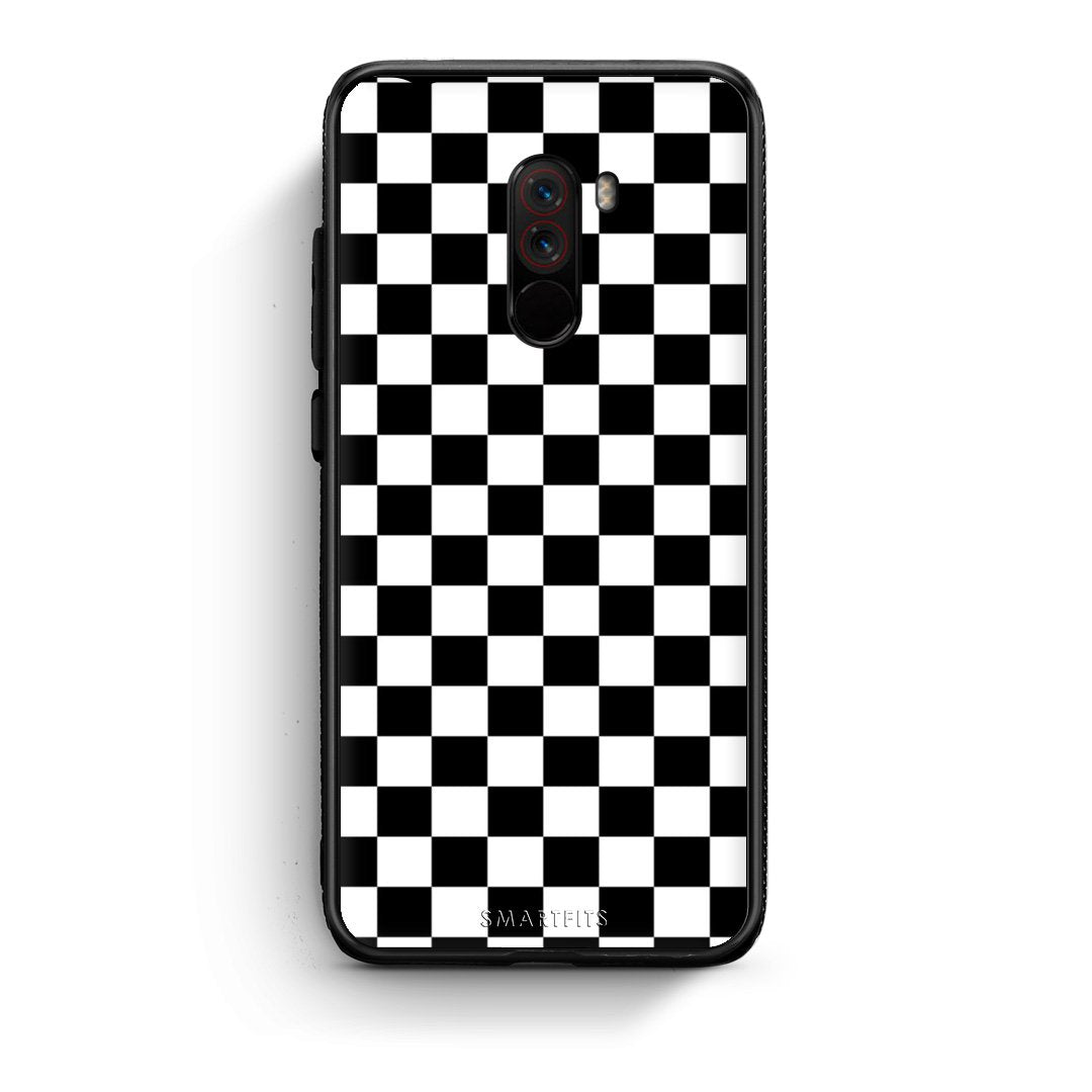 4 - Xiaomi Pocophone F1 Squares Geometric case, cover, bumper