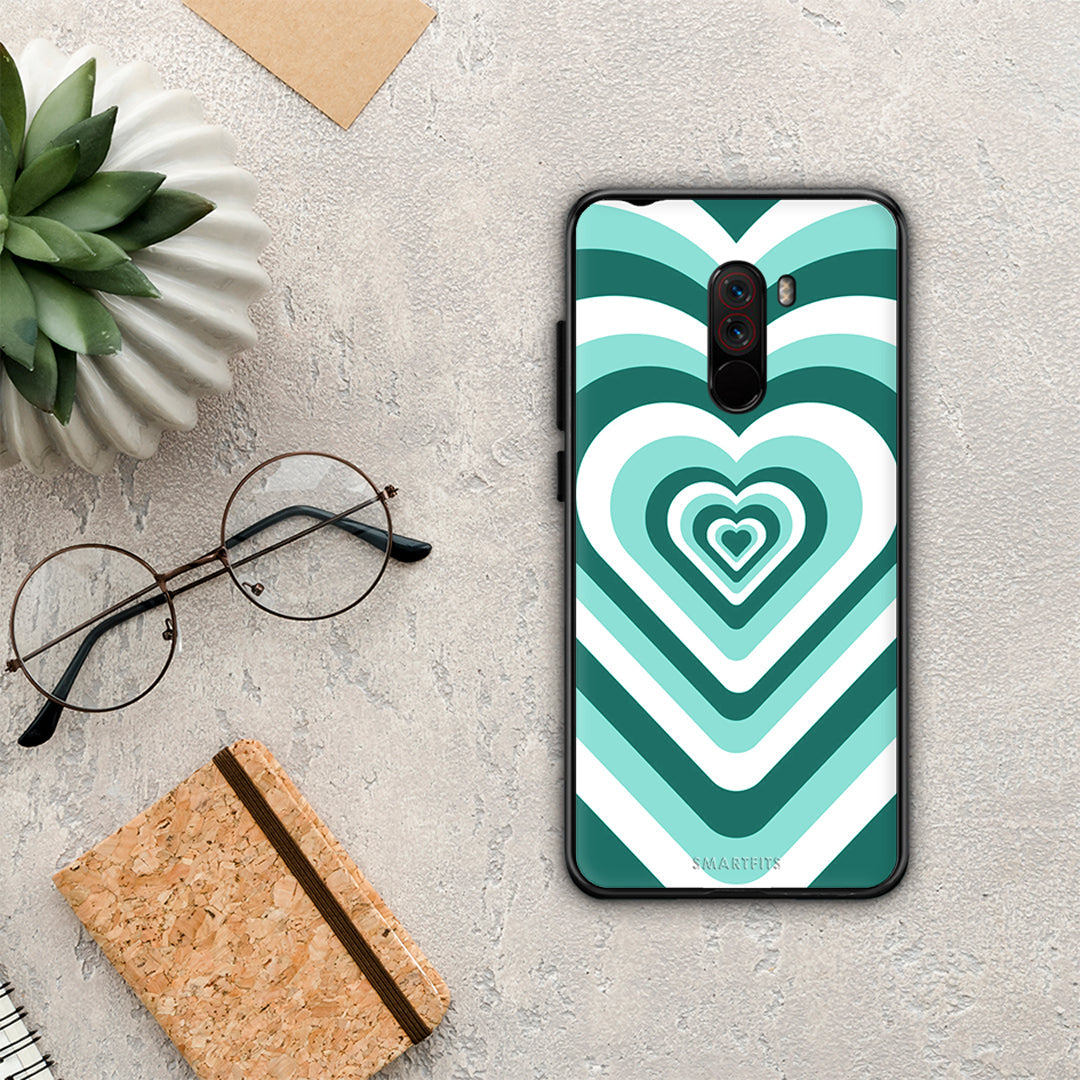 Green Hearts - Xiaomi Pocophone F1 θήκη
