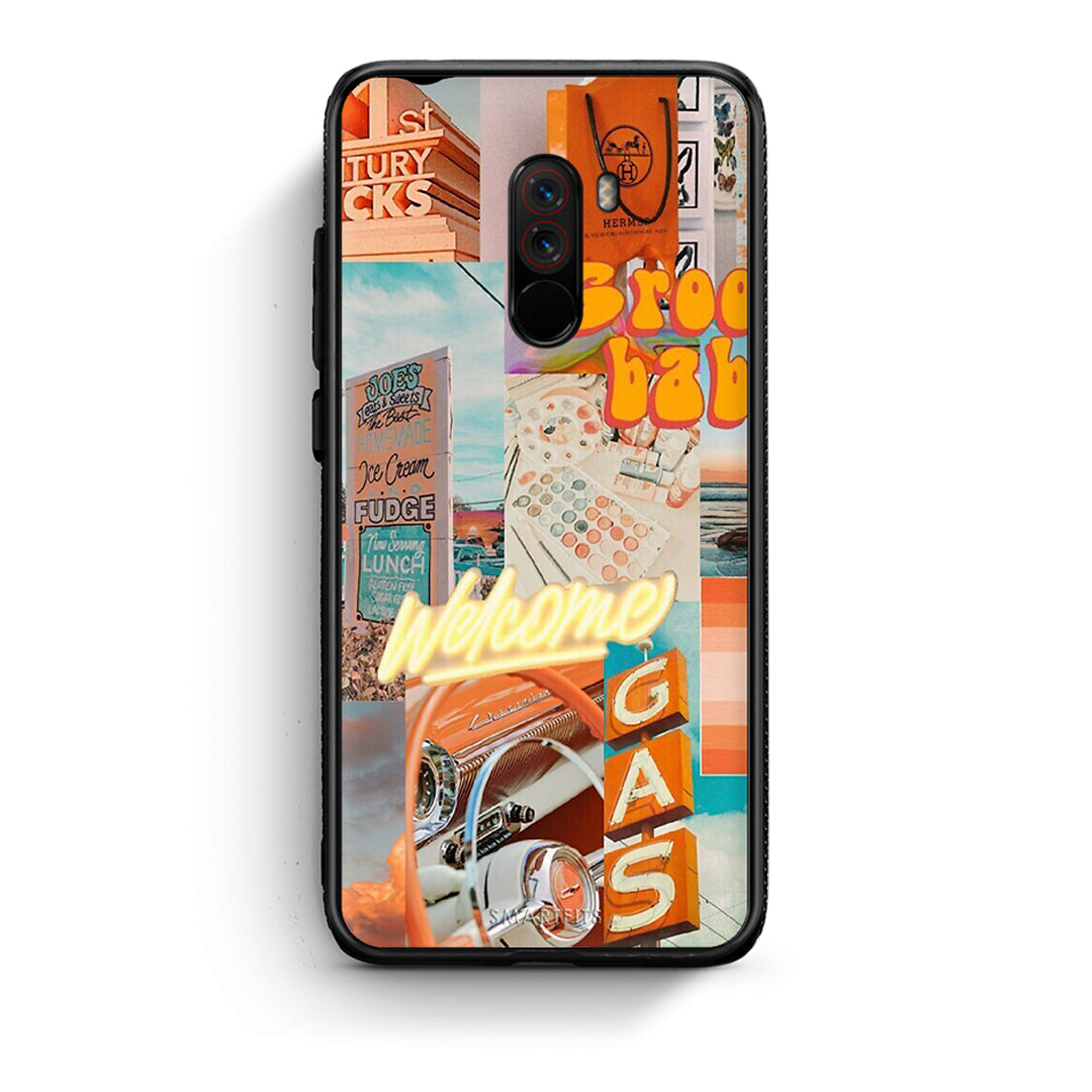 Xiaomi Pocophone F1 Groovy Babe Θήκη Αγίου Βαλεντίνου από τη Smartfits με σχέδιο στο πίσω μέρος και μαύρο περίβλημα | Smartphone case with colorful back and black bezels by Smartfits