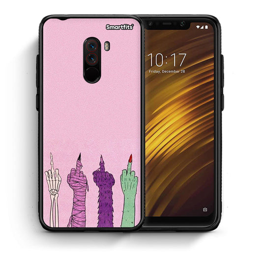 Θήκη Xiaomi Pocophone F1 Halloween Be A Lady από τη Smartfits με σχέδιο στο πίσω μέρος και μαύρο περίβλημα | Xiaomi Pocophone F1 Halloween Be A Lady case with colorful back and black bezels