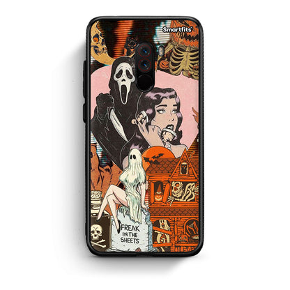 Xiaomi Pocophone F1 Halloween Collage Θήκη από τη Smartfits με σχέδιο στο πίσω μέρος και μαύρο περίβλημα | Smartphone case with colorful back and black bezels by Smartfits