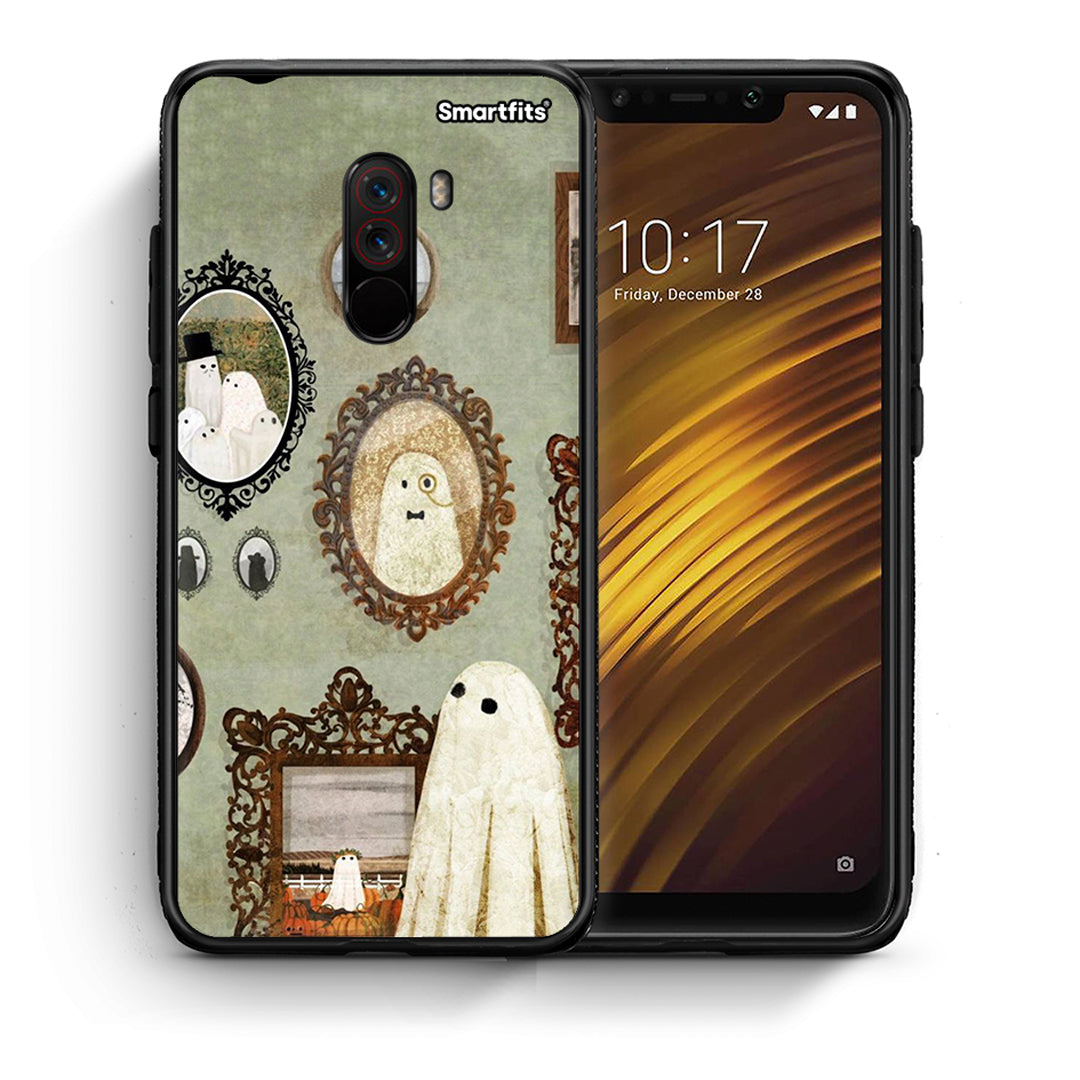 Θήκη Xiaomi Pocophone F1 Halloween Ghost Season από τη Smartfits με σχέδιο στο πίσω μέρος και μαύρο περίβλημα | Xiaomi Pocophone F1 Halloween Ghost Season case with colorful back and black bezels