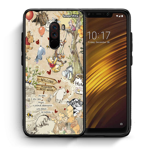 Θήκη Xiaomi Pocophone F1 Happy Friends από τη Smartfits με σχέδιο στο πίσω μέρος και μαύρο περίβλημα | Xiaomi Pocophone F1 Happy Friends case with colorful back and black bezels