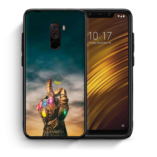 Θήκη Xiaomi Pocophone F1 Infinity Snap από τη Smartfits με σχέδιο στο πίσω μέρος και μαύρο περίβλημα | Xiaomi Pocophone F1 Infinity Snap case with colorful back and black bezels