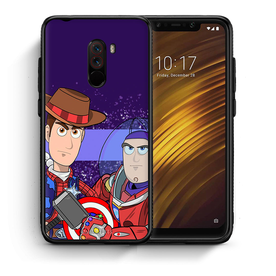 Θήκη Xiaomi Pocophone F1 Infinity Story από τη Smartfits με σχέδιο στο πίσω μέρος και μαύρο περίβλημα | Xiaomi Pocophone F1 Infinity Story case with colorful back and black bezels