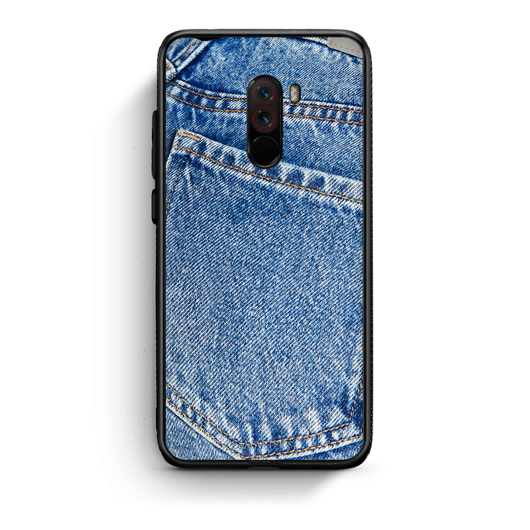 Xiaomi Pocophone F1 Jeans Pocket θήκη από τη Smartfits με σχέδιο στο πίσω μέρος και μαύρο περίβλημα | Smartphone case with colorful back and black bezels by Smartfits