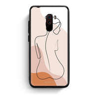 Thumbnail for Xiaomi Pocophone F1 LineArt Woman θήκη από τη Smartfits με σχέδιο στο πίσω μέρος και μαύρο περίβλημα | Smartphone case with colorful back and black bezels by Smartfits
