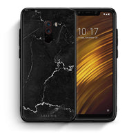 Thumbnail for Θήκη Xiaomi Pocophone F1 Marble Black από τη Smartfits με σχέδιο στο πίσω μέρος και μαύρο περίβλημα | Xiaomi Pocophone F1 Marble Black case with colorful back and black bezels