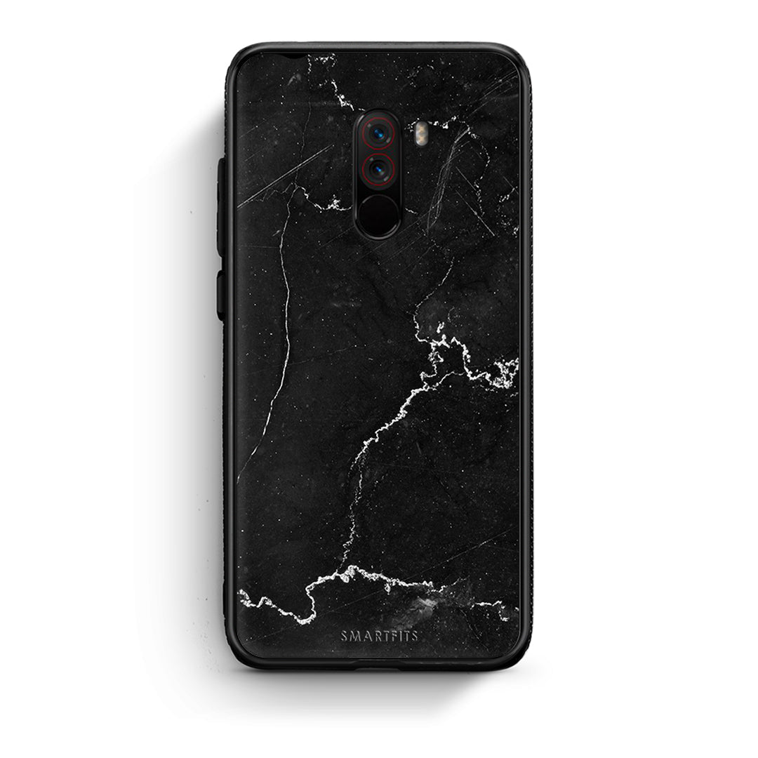 Xiaomi Pocophone F1 Marble Black θήκη από τη Smartfits με σχέδιο στο πίσω μέρος και μαύρο περίβλημα | Smartphone case with colorful back and black bezels by Smartfits