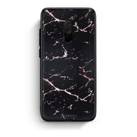 Thumbnail for 4 - Xiaomi Pocophone F1  Black Rosegold Marble case, cover, bumper