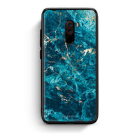 Thumbnail for Xiaomi Pocophone F1 Marble Blue θήκη από τη Smartfits με σχέδιο στο πίσω μέρος και μαύρο περίβλημα | Smartphone case with colorful back and black bezels by Smartfits