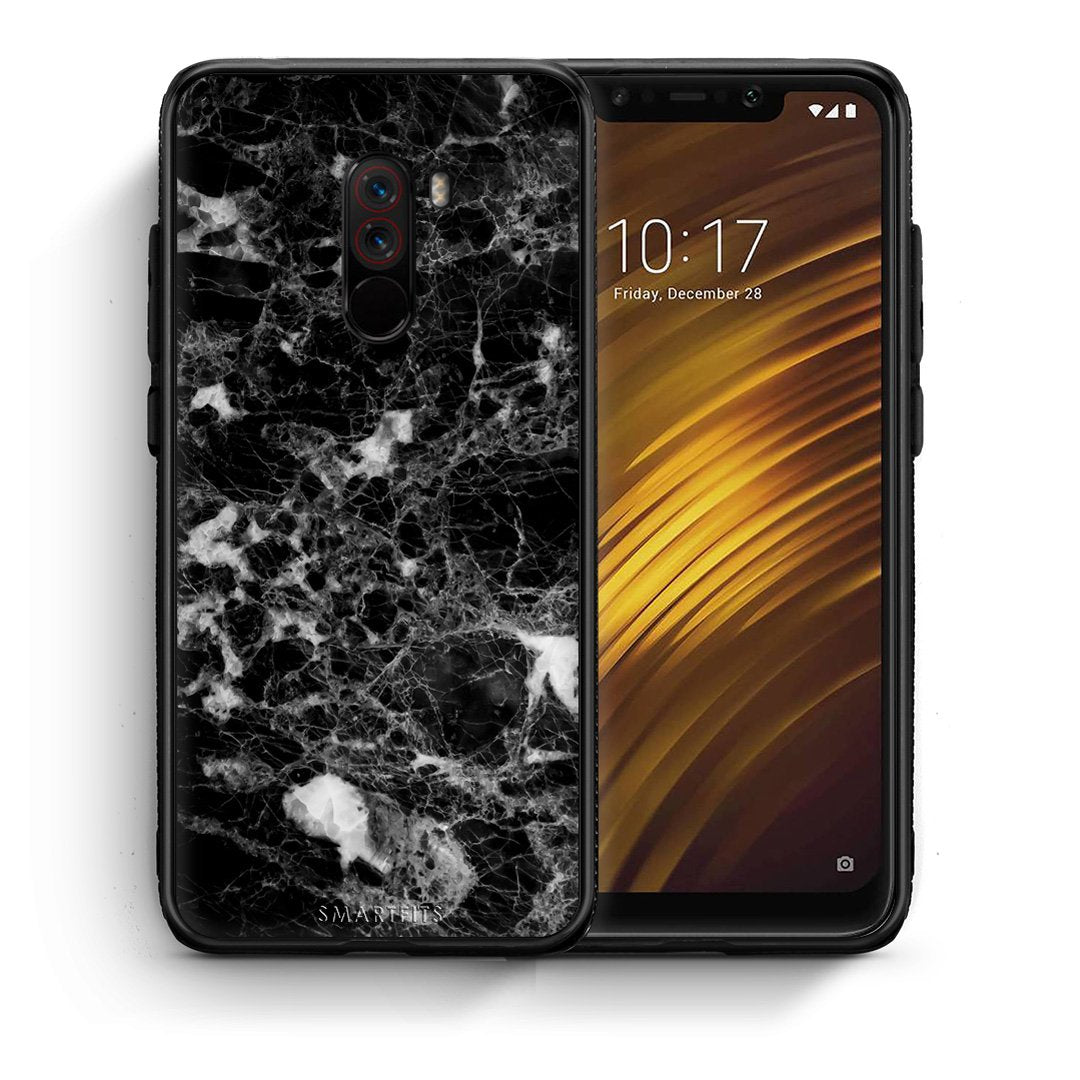 Θήκη Xiaomi Pocophone F1 Male Marble από τη Smartfits με σχέδιο στο πίσω μέρος και μαύρο περίβλημα | Xiaomi Pocophone F1 Male Marble case with colorful back and black bezels