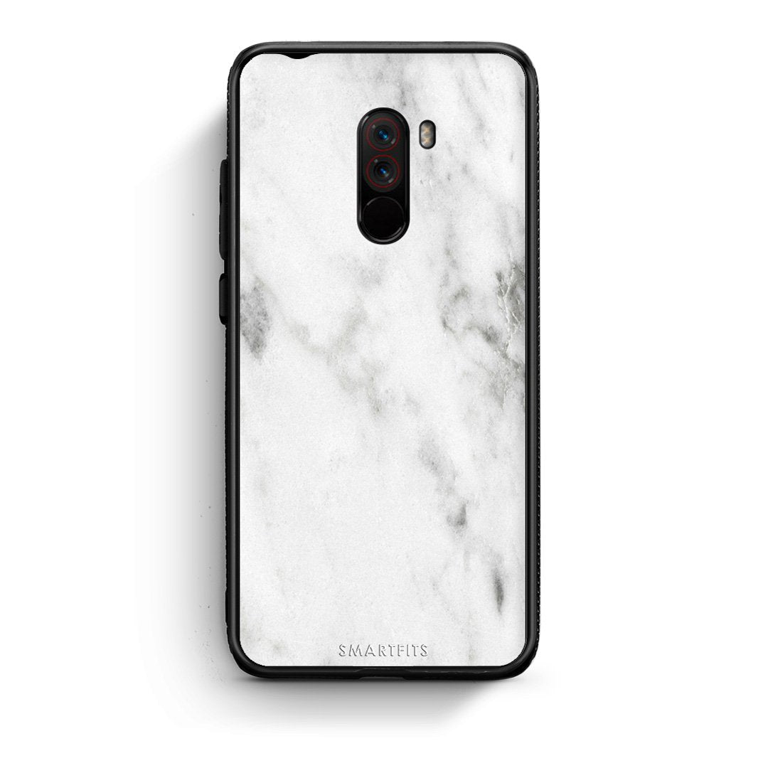 2 - Xiaomi Pocophone F1  White marble case, cover, bumper