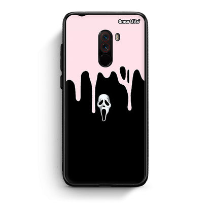 Xiaomi Pocophone F1 Melting Halloween Mask Θήκη από τη Smartfits με σχέδιο στο πίσω μέρος και μαύρο περίβλημα | Smartphone case with colorful back and black bezels by Smartfits