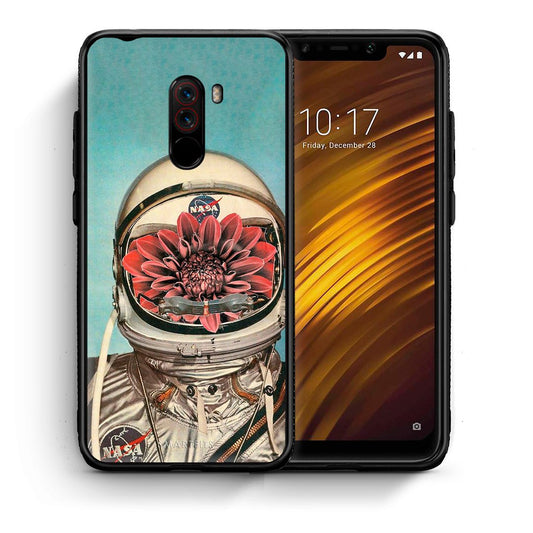 Θήκη Xiaomi Pocophone F1 Nasa Bloom από τη Smartfits με σχέδιο στο πίσω μέρος και μαύρο περίβλημα | Xiaomi Pocophone F1 Nasa Bloom case with colorful back and black bezels