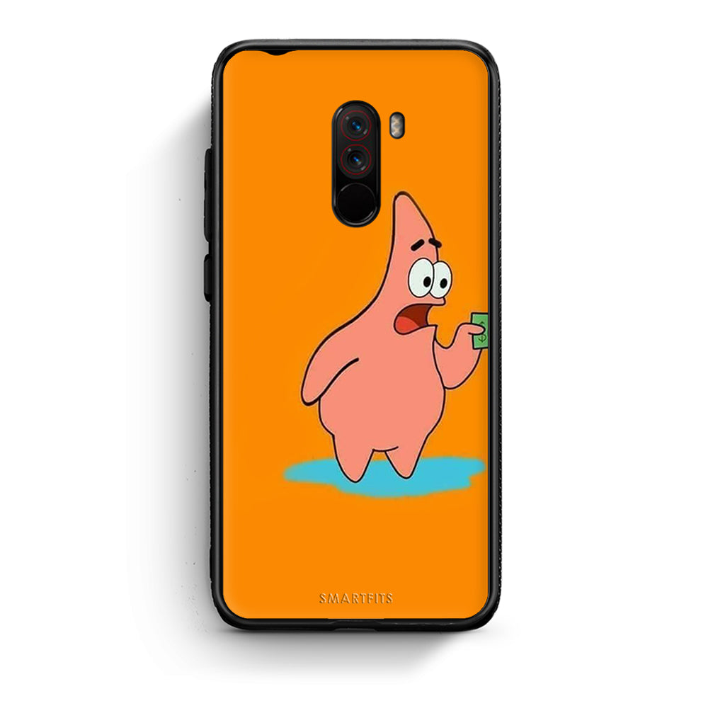 Xiaomi Pocophone F1 No Money 1 Θήκη Αγίου Βαλεντίνου από τη Smartfits με σχέδιο στο πίσω μέρος και μαύρο περίβλημα | Smartphone case with colorful back and black bezels by Smartfits