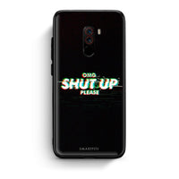 Thumbnail for Xiaomi Pocophone F1 OMG ShutUp θήκη από τη Smartfits με σχέδιο στο πίσω μέρος και μαύρο περίβλημα | Smartphone case with colorful back and black bezels by Smartfits