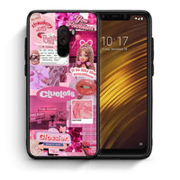 Thumbnail for Θήκη Αγίου Βαλεντίνου Xiaomi Pocophone F1 Pink Love από τη Smartfits με σχέδιο στο πίσω μέρος και μαύρο περίβλημα | Xiaomi Pocophone F1 Pink Love case with colorful back and black bezels
