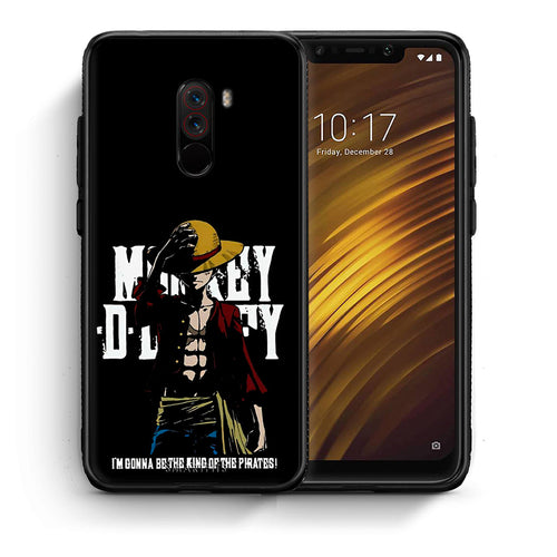 Θήκη Xiaomi Pocophone F1 Pirate King από τη Smartfits με σχέδιο στο πίσω μέρος και μαύρο περίβλημα | Xiaomi Pocophone F1 Pirate King case with colorful back and black bezels
