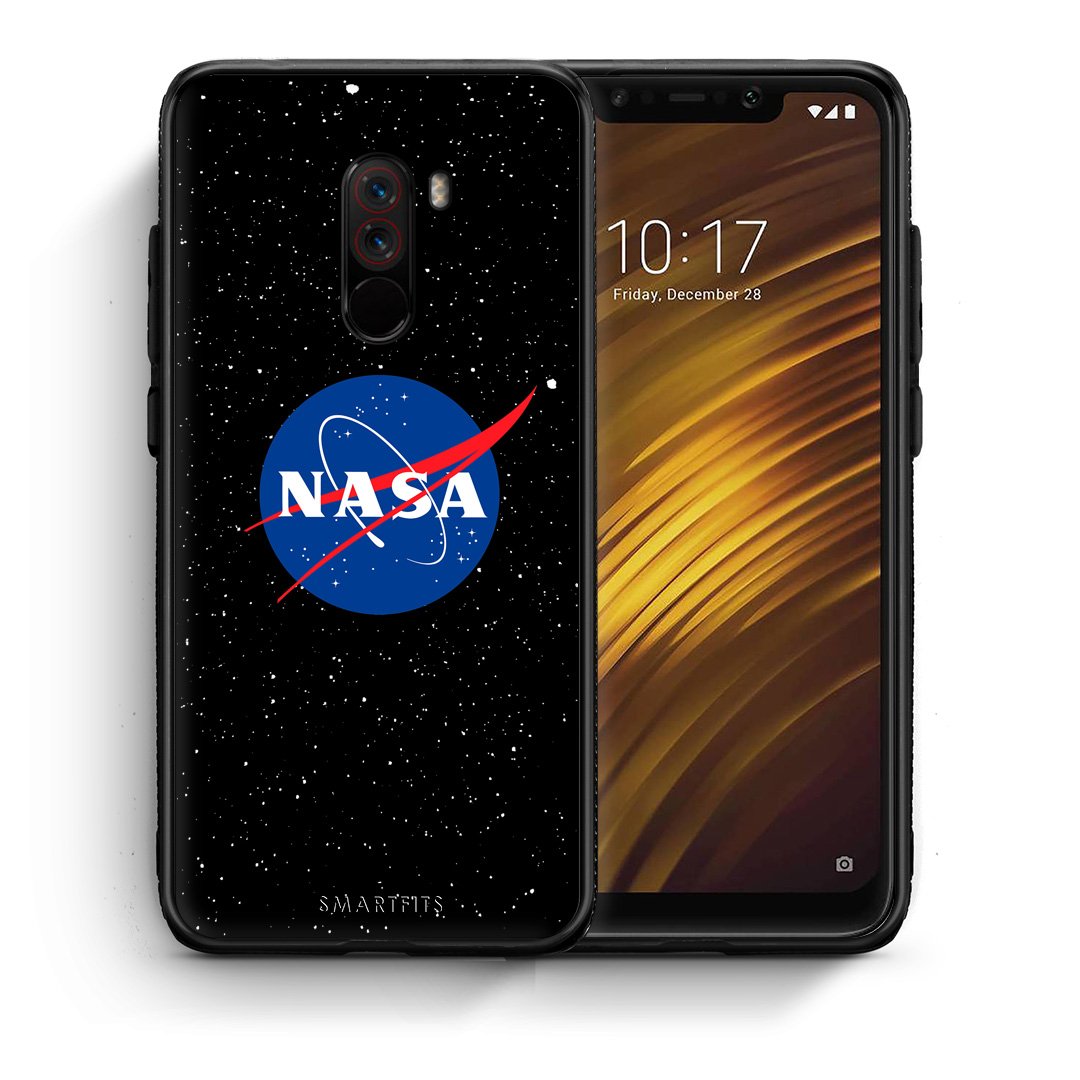Θήκη Xiaomi Pocophone F1 NASA PopArt από τη Smartfits με σχέδιο στο πίσω μέρος και μαύρο περίβλημα | Xiaomi Pocophone F1 NASA PopArt case with colorful back and black bezels