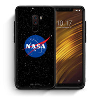 Thumbnail for Θήκη Xiaomi Pocophone F1 NASA PopArt από τη Smartfits με σχέδιο στο πίσω μέρος και μαύρο περίβλημα | Xiaomi Pocophone F1 NASA PopArt case with colorful back and black bezels