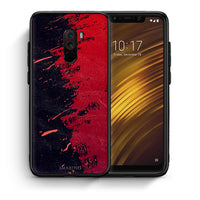 Thumbnail for Θήκη Αγίου Βαλεντίνου Xiaomi Pocophone F1 Red Paint από τη Smartfits με σχέδιο στο πίσω μέρος και μαύρο περίβλημα | Xiaomi Pocophone F1 Red Paint case with colorful back and black bezels