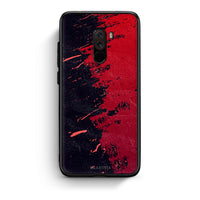 Thumbnail for Xiaomi Pocophone F1 Red Paint Θήκη Αγίου Βαλεντίνου από τη Smartfits με σχέδιο στο πίσω μέρος και μαύρο περίβλημα | Smartphone case with colorful back and black bezels by Smartfits