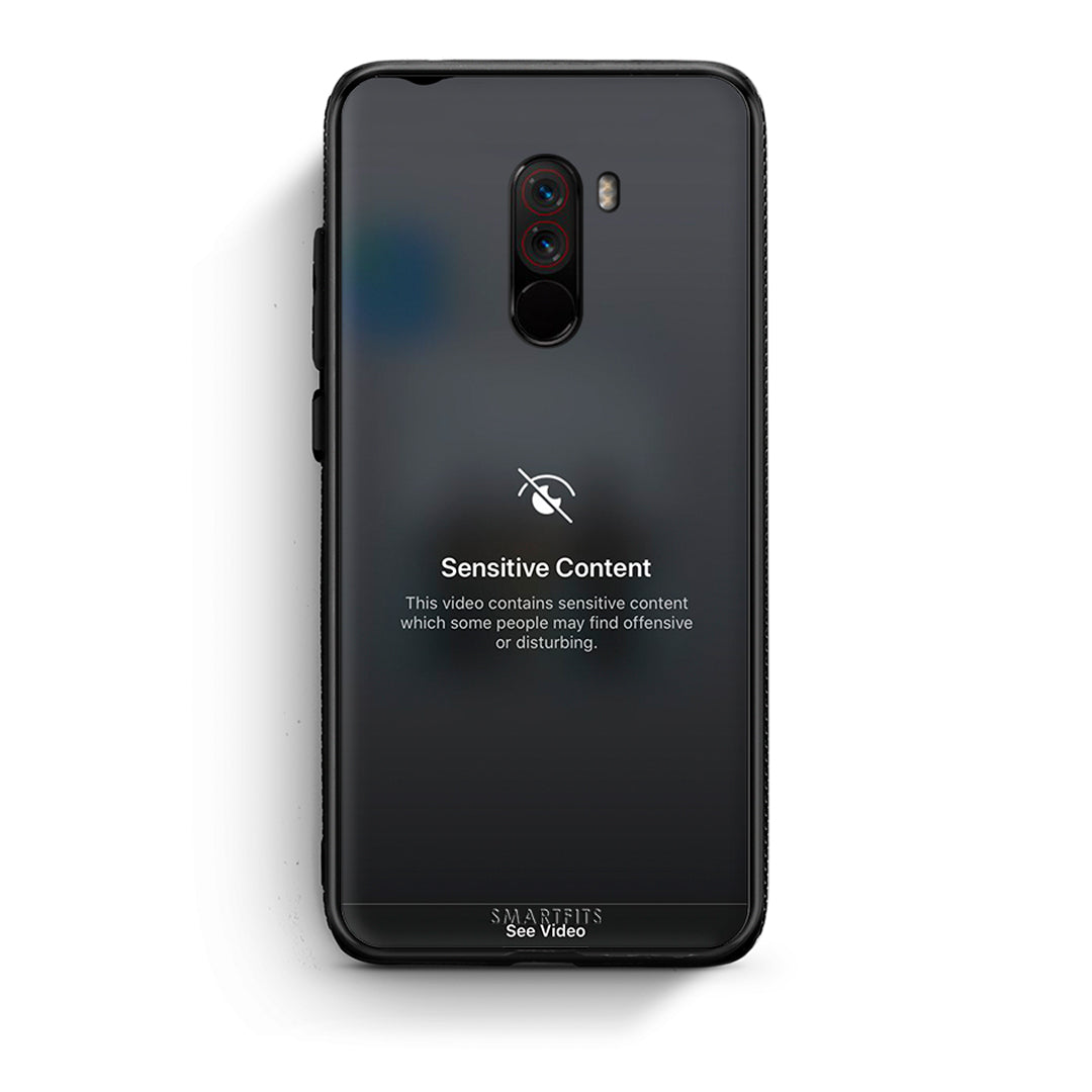Xiaomi Pocophone F1 Sensitive Content θήκη από τη Smartfits με σχέδιο στο πίσω μέρος και μαύρο περίβλημα | Smartphone case with colorful back and black bezels by Smartfits