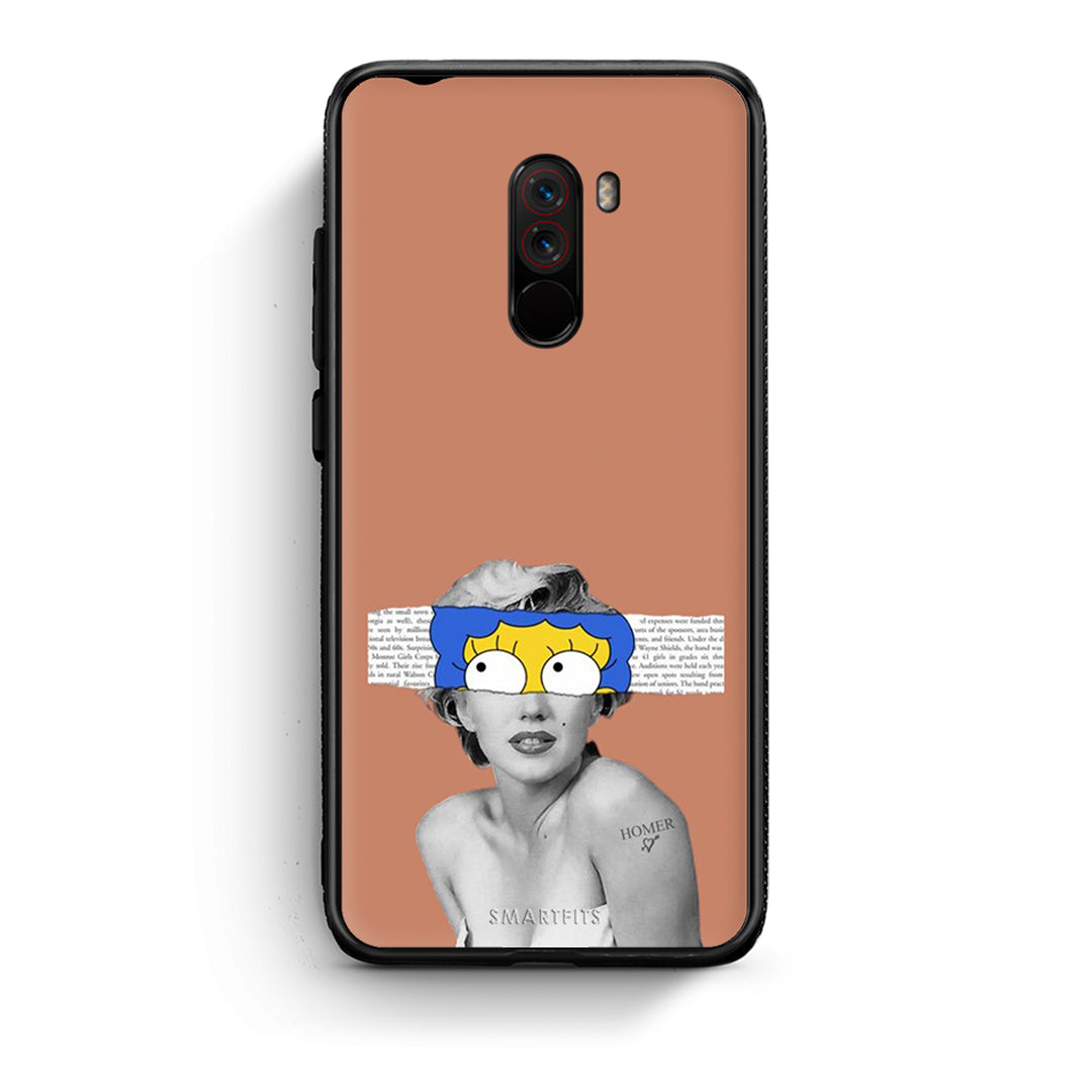 Xiaomi Pocophone F1 Sim Merilyn θήκη από τη Smartfits με σχέδιο στο πίσω μέρος και μαύρο περίβλημα | Smartphone case with colorful back and black bezels by Smartfits