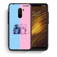 Thumbnail for Θήκη Xiaomi Pocophone F1 Stitch And Angel από τη Smartfits με σχέδιο στο πίσω μέρος και μαύρο περίβλημα | Xiaomi Pocophone F1 Stitch And Angel case with colorful back and black bezels