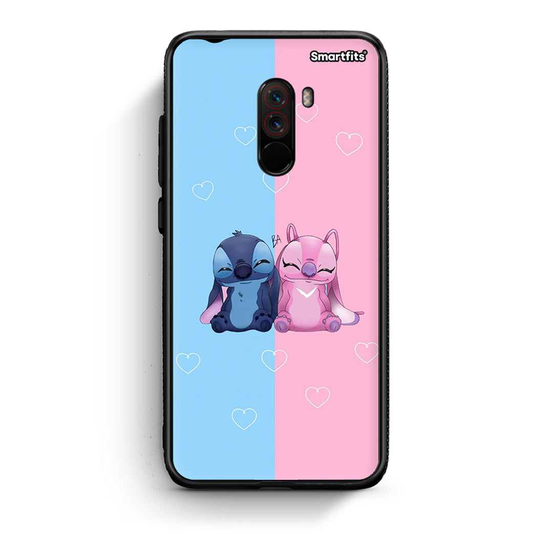 Xiaomi Pocophone F1 Stitch And Angel θήκη από τη Smartfits με σχέδιο στο πίσω μέρος και μαύρο περίβλημα | Smartphone case with colorful back and black bezels by Smartfits