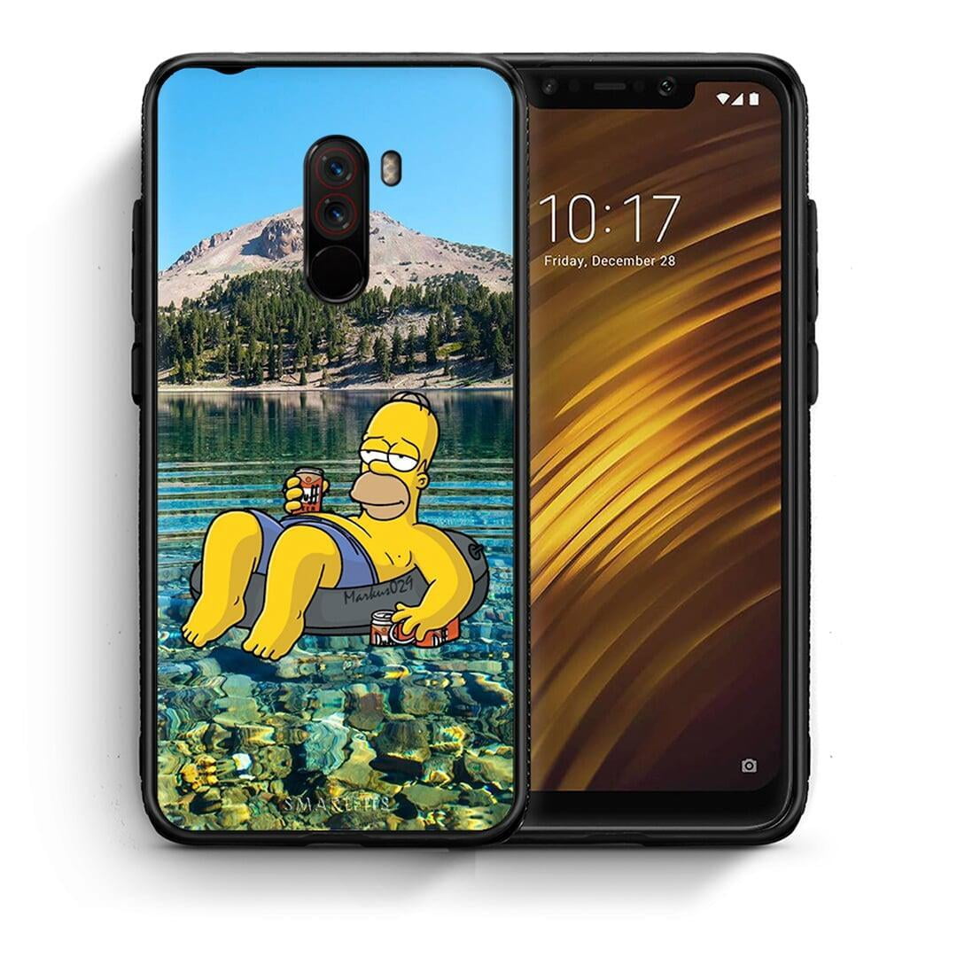Θήκη Xiaomi Pocophone F1 Summer Happiness από τη Smartfits με σχέδιο στο πίσω μέρος και μαύρο περίβλημα | Xiaomi Pocophone F1 Summer Happiness case with colorful back and black bezels