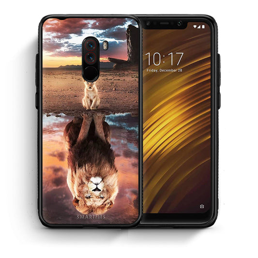 Θήκη Αγίου Βαλεντίνου Xiaomi Pocophone F1 Sunset Dreams από τη Smartfits με σχέδιο στο πίσω μέρος και μαύρο περίβλημα | Xiaomi Pocophone F1 Sunset Dreams case with colorful back and black bezels