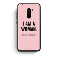 Thumbnail for Xiaomi Pocophone F1 Superpower Woman θήκη από τη Smartfits με σχέδιο στο πίσω μέρος και μαύρο περίβλημα | Smartphone case with colorful back and black bezels by Smartfits