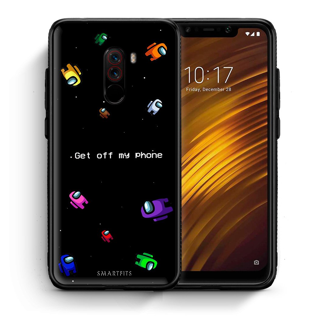 Θήκη Xiaomi Pocophone F1 AFK Text από τη Smartfits με σχέδιο στο πίσω μέρος και μαύρο περίβλημα | Xiaomi Pocophone F1 AFK Text case with colorful back and black bezels