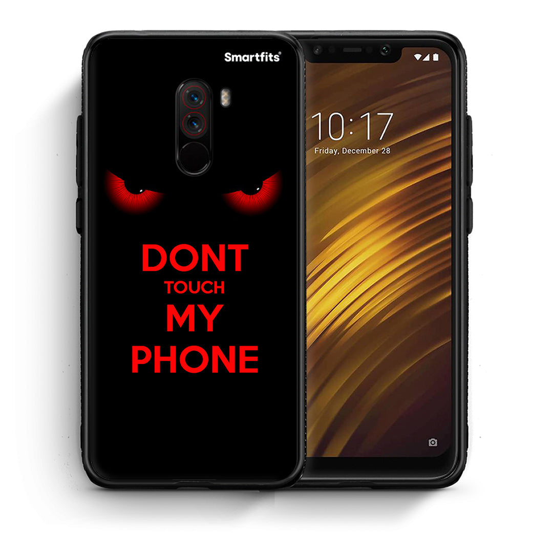 Θήκη Xiaomi Pocophone F1 Touch My Phone από τη Smartfits με σχέδιο στο πίσω μέρος και μαύρο περίβλημα | Xiaomi Pocophone F1 Touch My Phone case with colorful back and black bezels