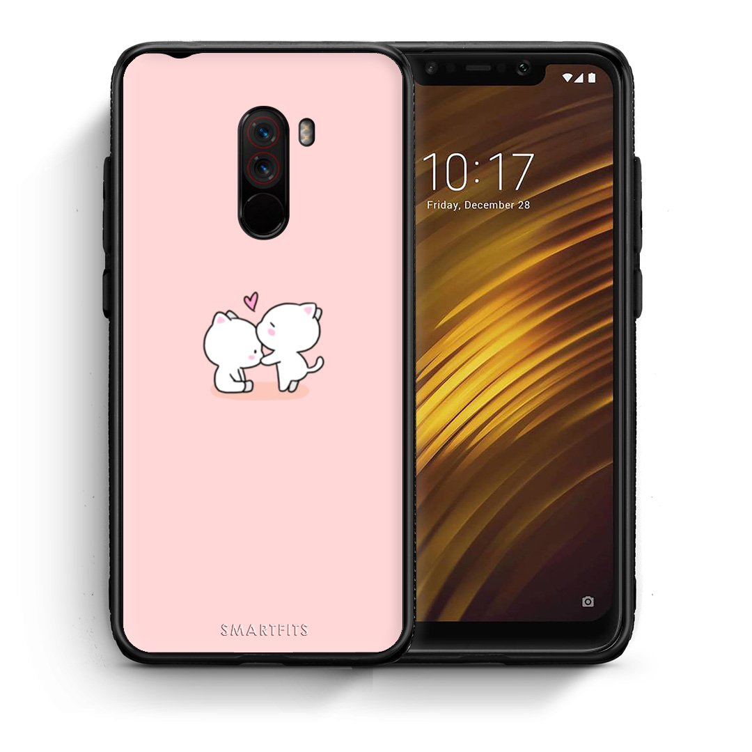 Θήκη Xiaomi Pocophone F1 Love Valentine από τη Smartfits με σχέδιο στο πίσω μέρος και μαύρο περίβλημα | Xiaomi Pocophone F1 Love Valentine case with colorful back and black bezels