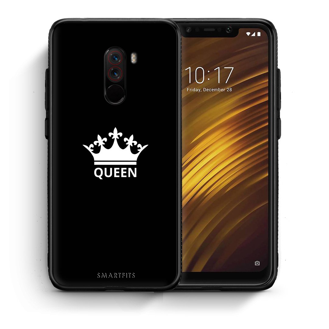 Θήκη Xiaomi Pocophone F1 Queen Valentine από τη Smartfits με σχέδιο στο πίσω μέρος και μαύρο περίβλημα | Xiaomi Pocophone F1 Queen Valentine case with colorful back and black bezels